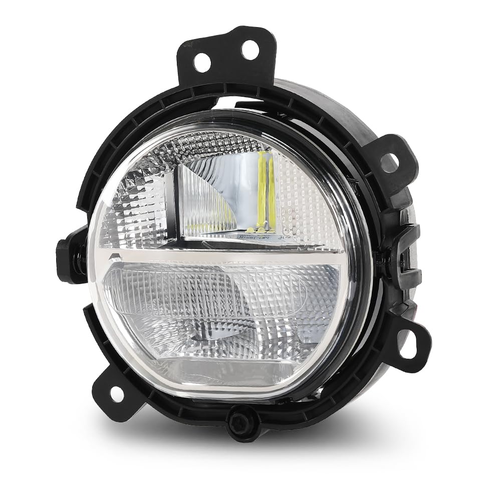 PIT66 LED Front Bumper Left Fog Light Lamp Assembly Compatible with Mini Cooper F54 F55 F56 F57 2014-2021 63177329171 Clear Lens