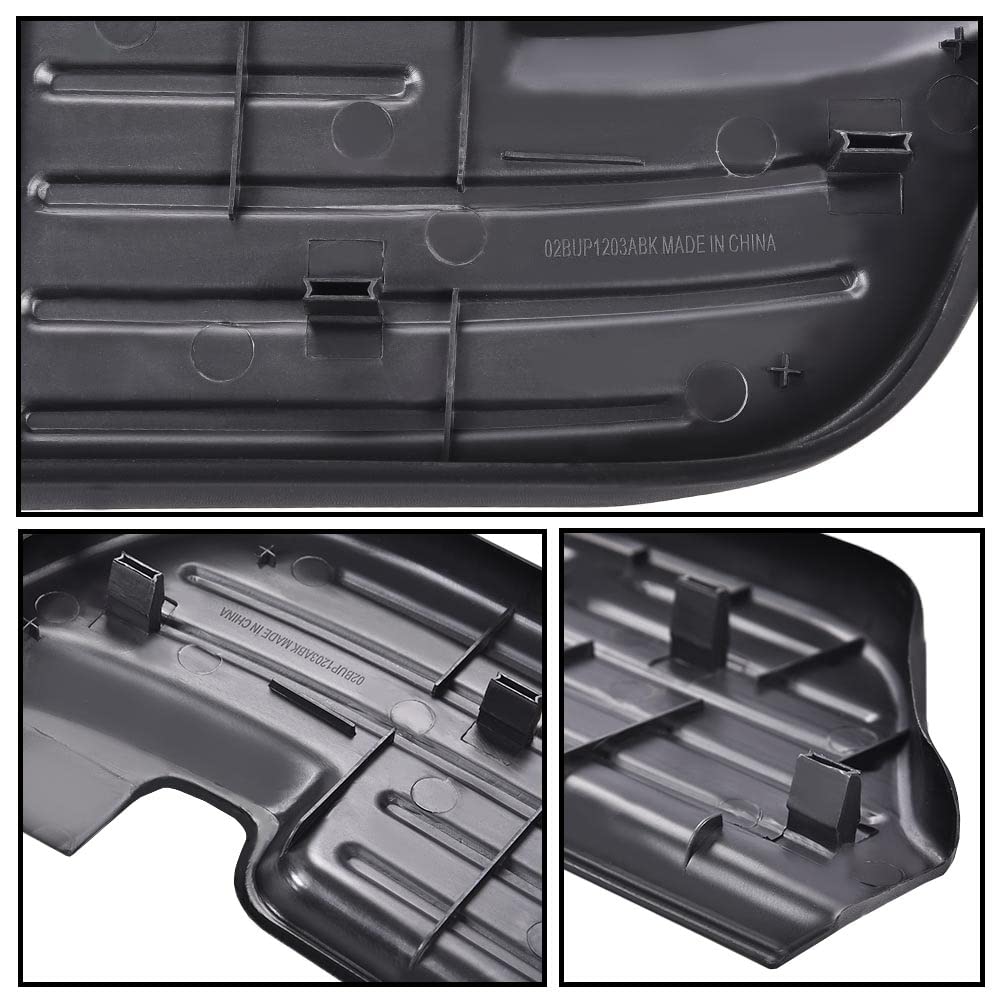 PIT66 Rear Bumper Step Pad Cover Compatible with Ford F250 F350 F450 F550 Super Duty Lariat, XL, XLT Models 1999-2007 Driver Left and Passenger Right Side