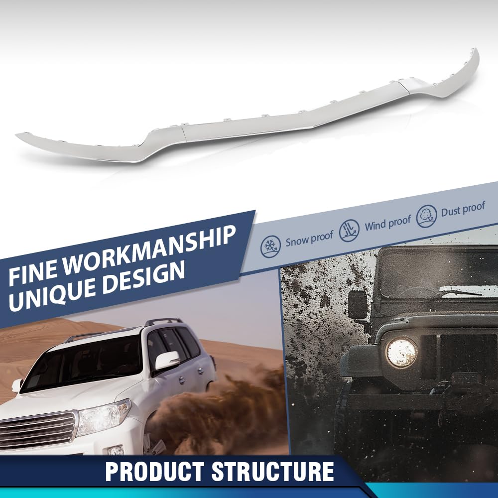 PIT66 Front Bumper Molding Trim 3Pcs