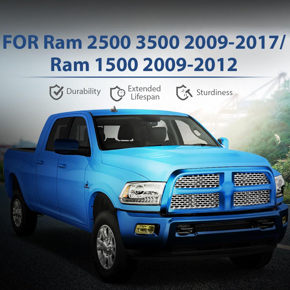 PIT66 Front Bumper Fog Lights Compatible with 2009-2012 Dodge Ram 1500