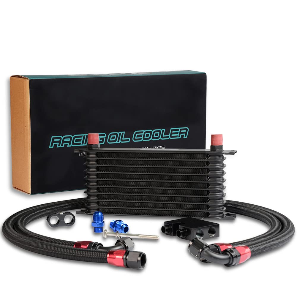 PIT66 10 Row AN10 Engine Oil Cooler Fit BMW N54 Engine Twin Turbo
