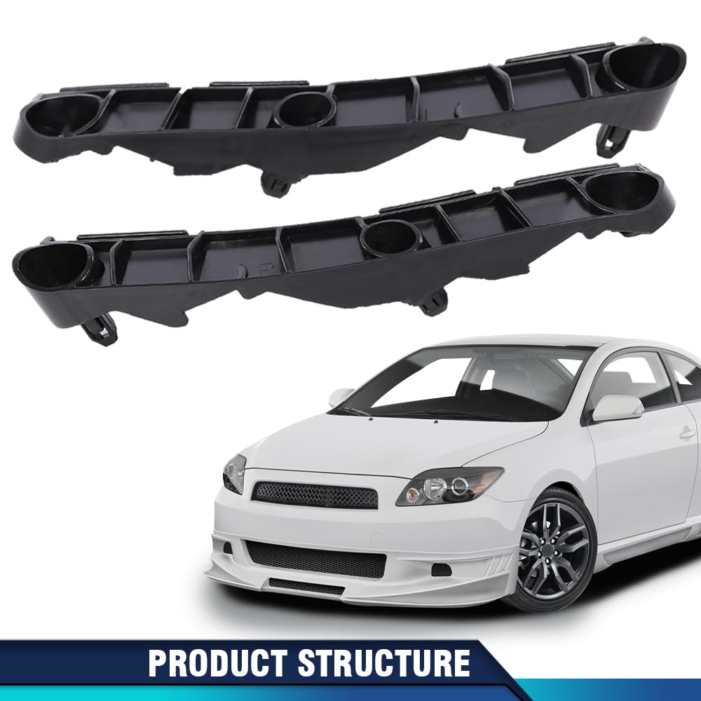 PIT66 Set of 2 Front Driver and Passenger Side Bumper Bracket, SC1043100,