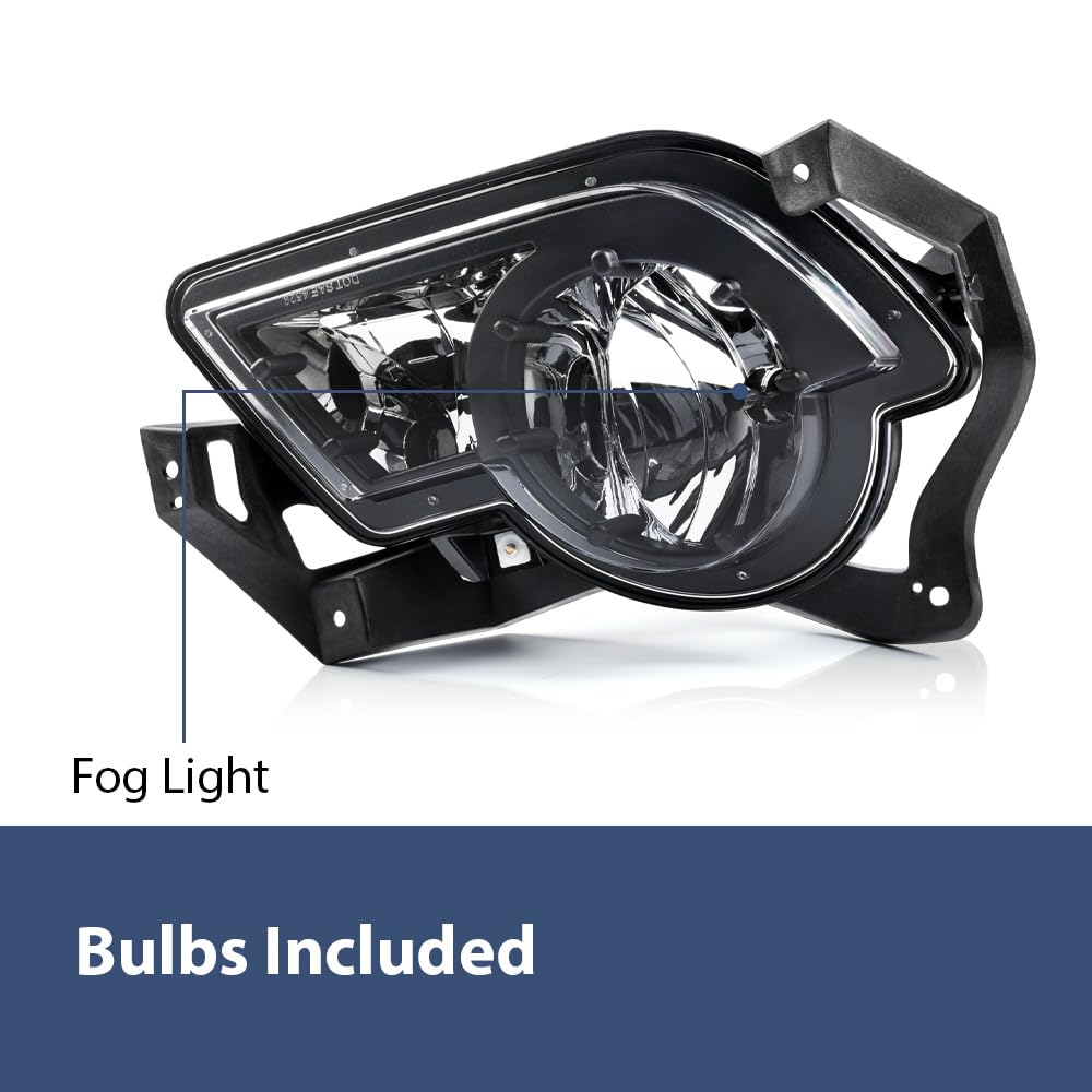 PIT66 Fog Lights Fit 2002 2003 2004 2005 2006 Chevy Avalanche Pickup Truck