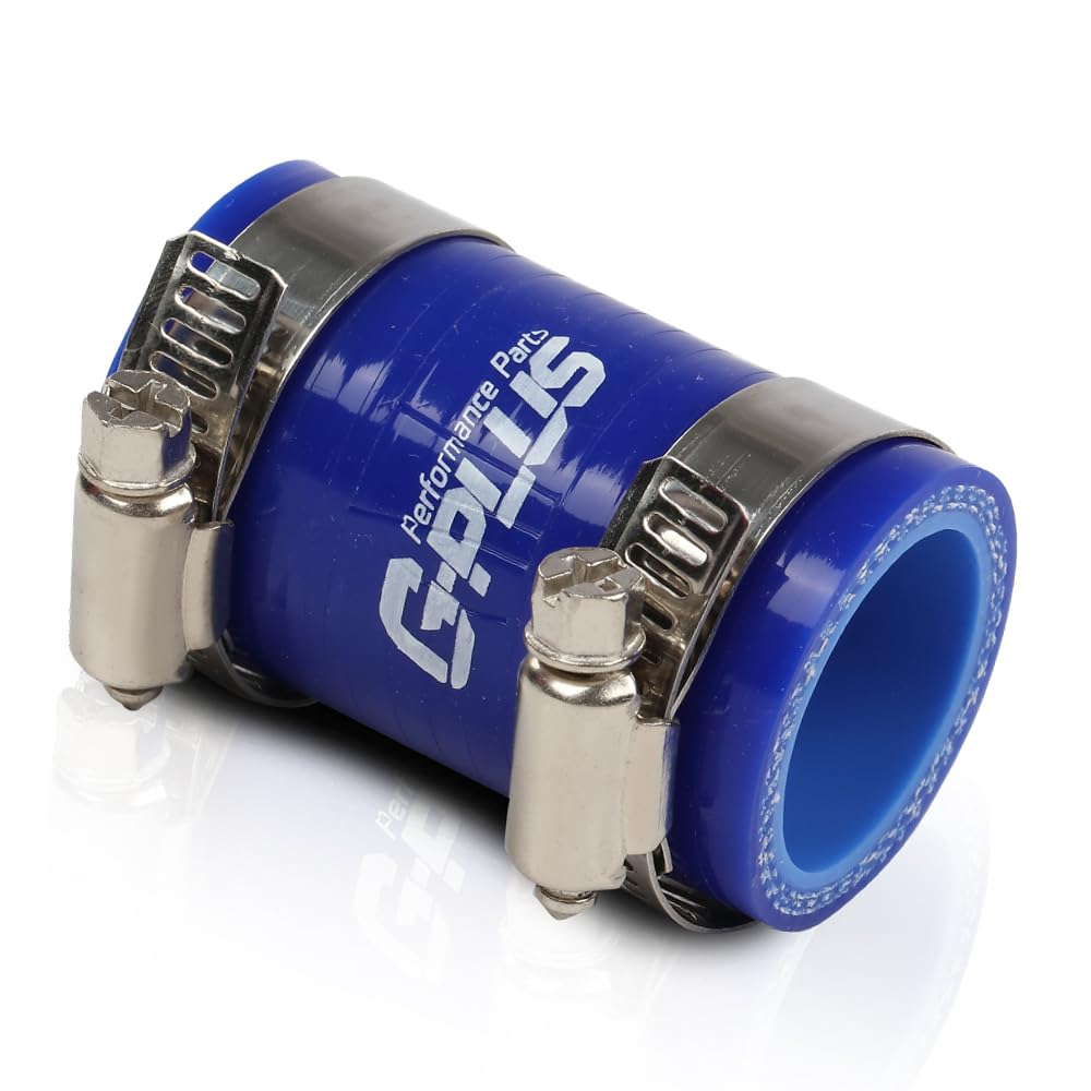 PIT66 High Temp Rubber Exhaust Clamp Compatible with Yamaha Blaster YFS200 1"ID Blue