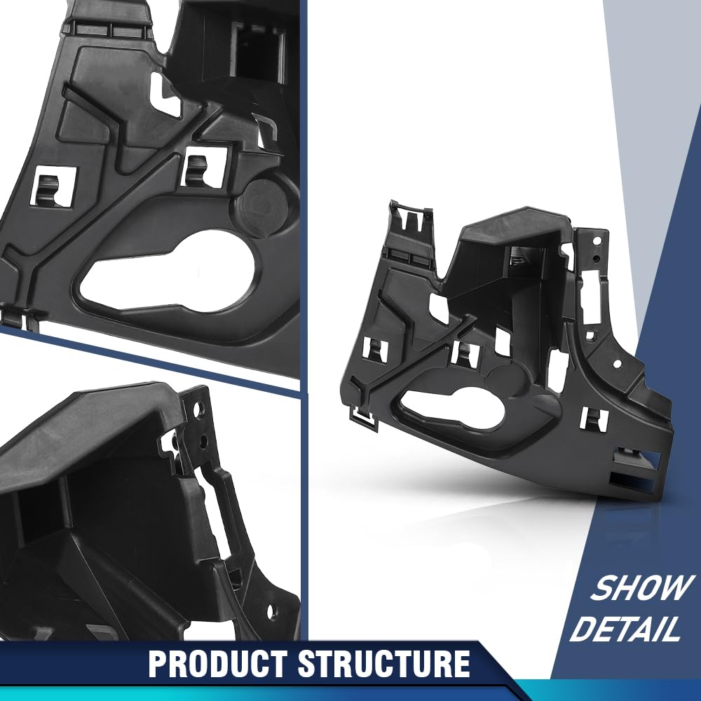 PIT66 Front Bumper Bracket Mount Support Right Side, Black