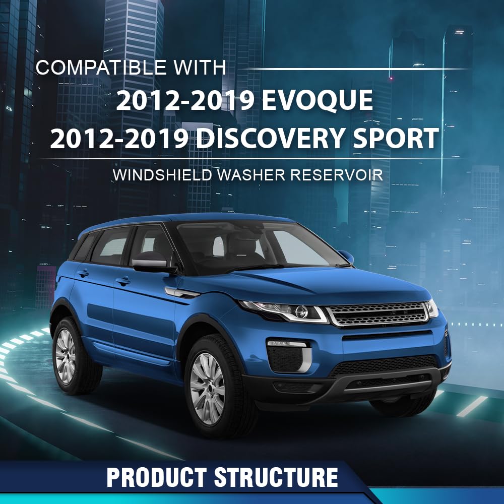 PIT66 Windshield Washer Reservoir Fit Range Rover Evoque 2012-2019