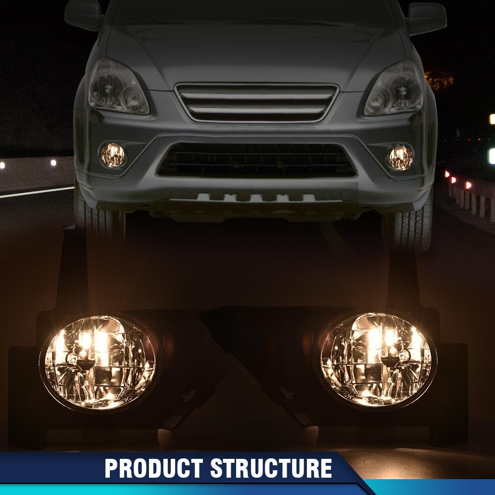 PIT66 Fog Lights, Pair+Switch Front Left Driver and Right Passenger Side