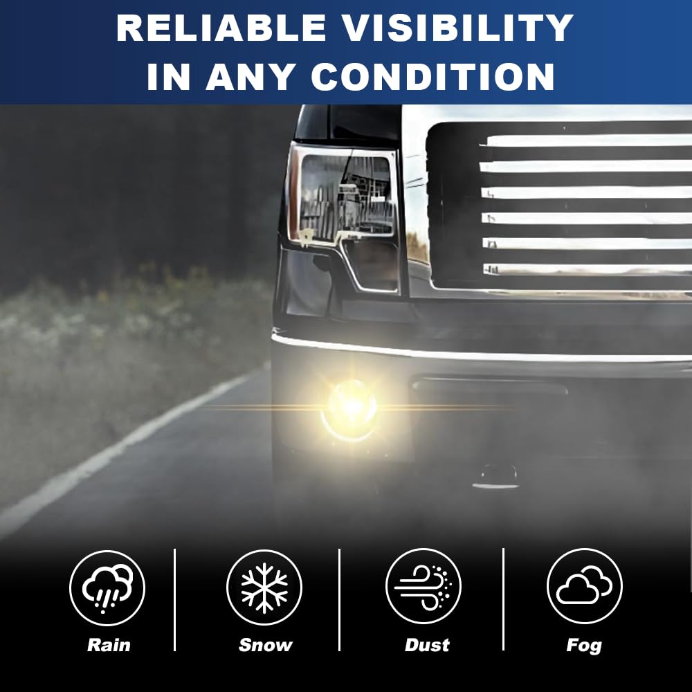 PIT66 2Pack Fog Light Lamp Compatible with Ford F150 2011-2014