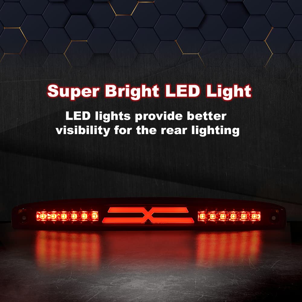 PIT66 LED 3rd Brake Light Fit Dodge Ram 2500 3500 2003-2006 X Type Red Lens