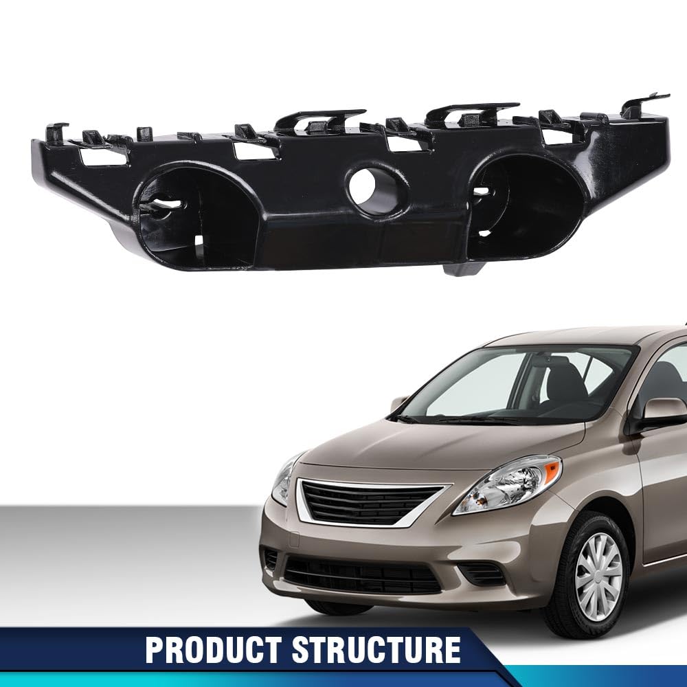 PIT66 Front Bumper Brackets Compatible with Nissan Versa Note 2014-2019