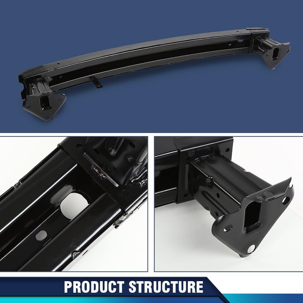PIT66 Front Bumper Reinforcement, Black