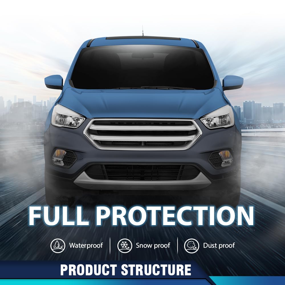 PIT66 Front Bumper Cover Primed w/Brackets Fit Ford Escape 2017-2019