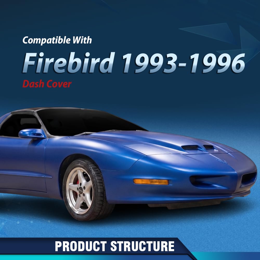 PIT66 Dashboard Dash Cover TPE Gary Fit Pontiac Firebird 1993-1996