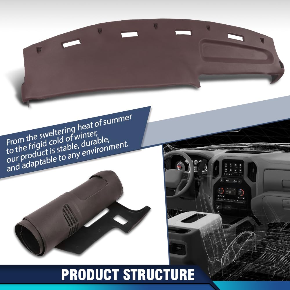PIT66 TPE Dash Cover Panel Fit Dodge Ram 1500 2500 3500 1994-1997 Red