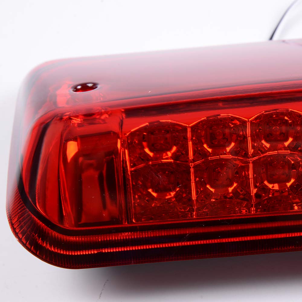 PIT66 LED 3rd Brake Light Compatible with 07-10 Ford Explorer Sport Trac/Fit Ford F150 Lobo 04-08/Fit Lincoln Mark LT 06-08 Third Brake Cargo Lamps Clear Housing Red Lens