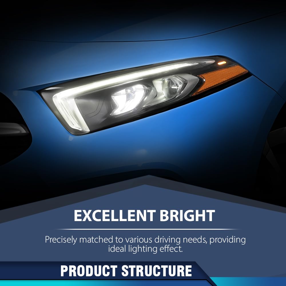 PIT66 LED Headlight Driver side Fit Benz W177 A Class A220 A250 2019-2022