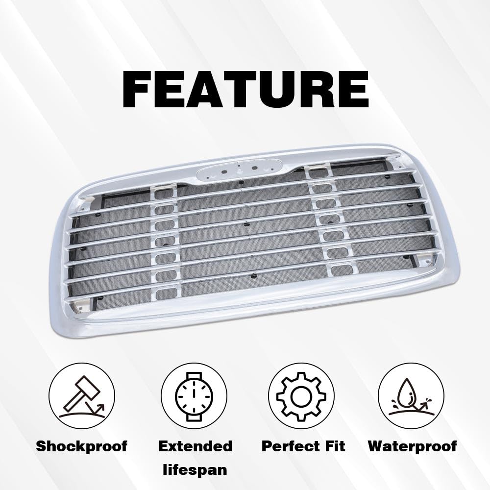 PIT66 Front Bumper Grille Fit 2000-2008 Freightliner Columbia