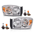 PIT66 Headlights Assembly Pair Fit Dodge Ram 1500 2006 2007 2008