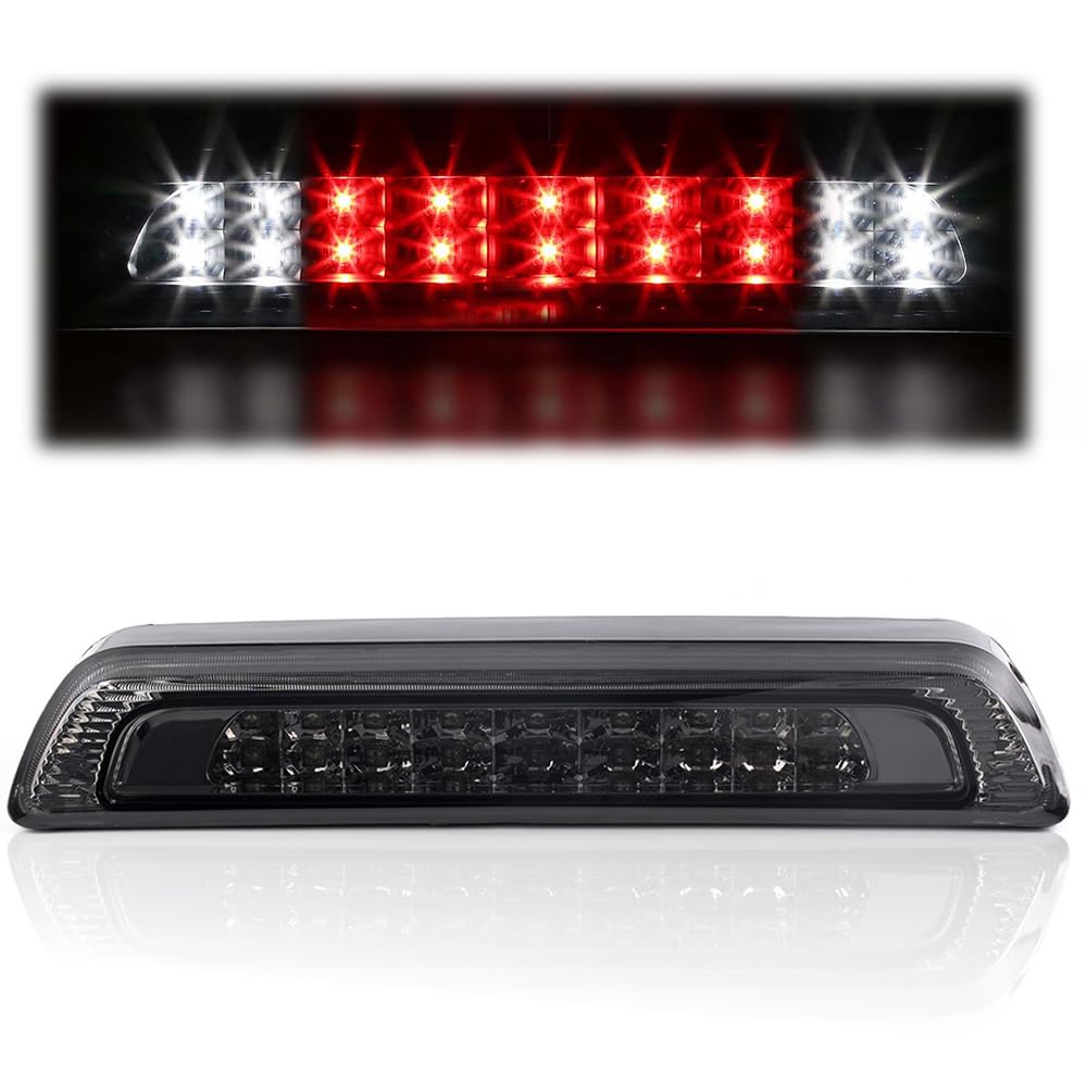 PIT66 LED 3rd Brake Light, Compatible with 07-16 Toyota Tundra High Mount Stop Parking Light Third Brake Cargo Lamps Clear Lens Black Housing