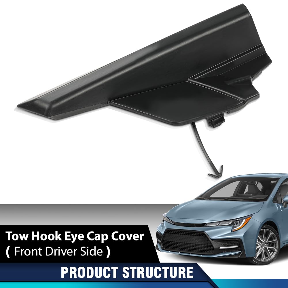 PIT66 Front Bumper Left Tow Hook Eye Cap Cover