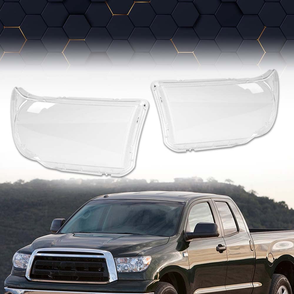 PIT66 Headlight Lens Cover Fit Toyota Tundra 2007-2013