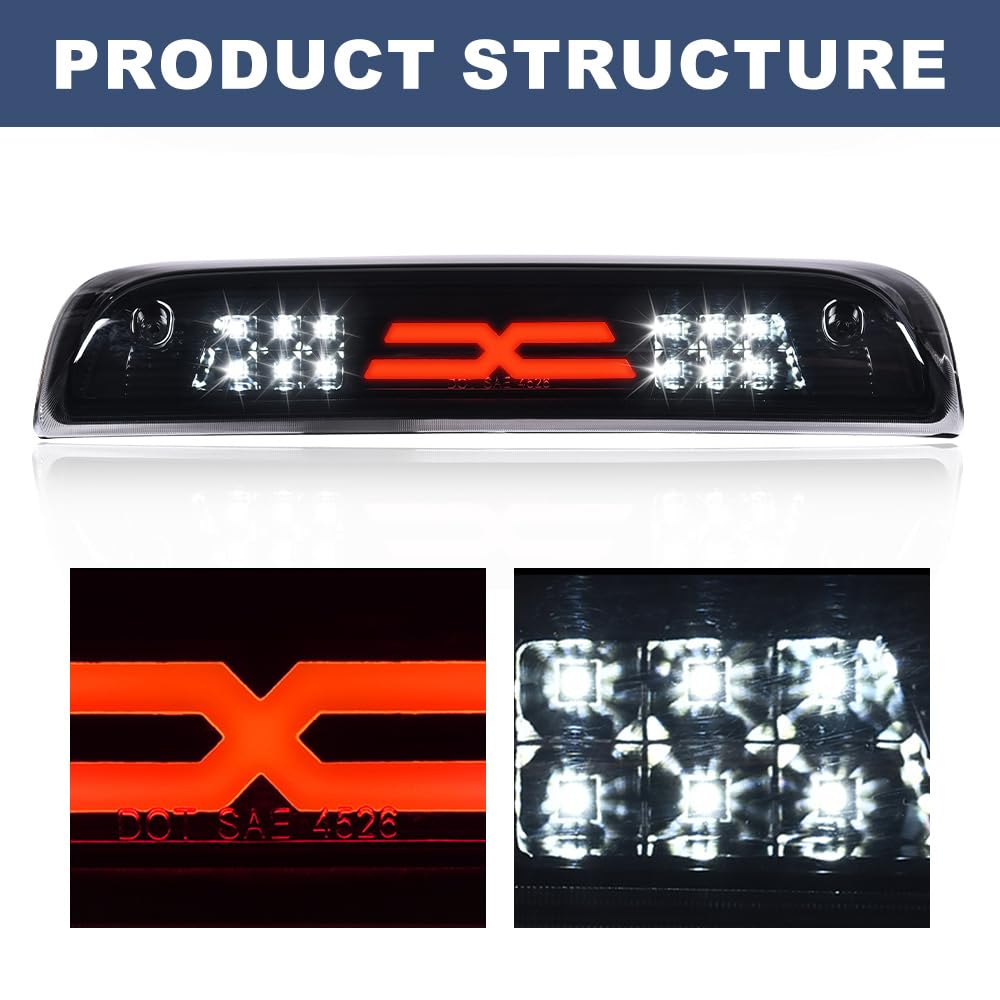 PIT66 3rd Brake Light, Fit 2014-2020 Chevy Silverado/GMC Sierra