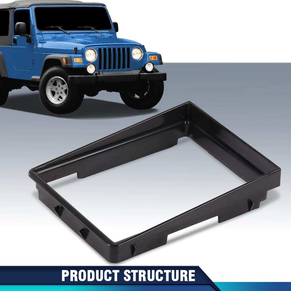 PIT66 Shifter Boot Bezel Compatible with Jeep Cherokees 1984-1994, Compatible with Jeep Wrangler 1997-2004 18886.94, 53000056