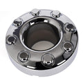 PIT66 Open Front 4x4 Wheel Center Caps Hub Cap Compatible with Ford F350 2005-2018 Pickup Truck (NOT FIT 4WD Crew cab) 1 PC Dually Chrome Silver