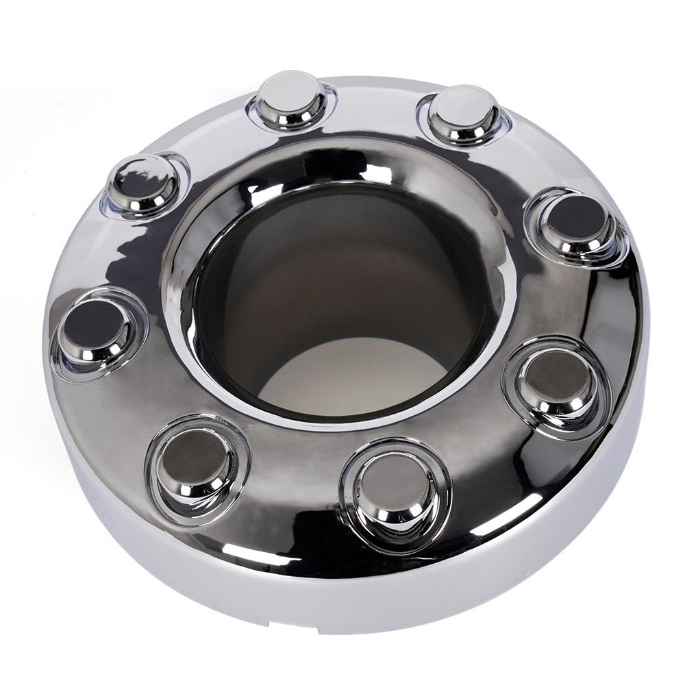 PIT66 Open Front 4x4 Wheel Center Caps Hub Cap Compatible with Ford F350 2005-2018 Pickup Truck (NOT FIT 4WD Crew cab) 1 PC Dually Chrome Silver