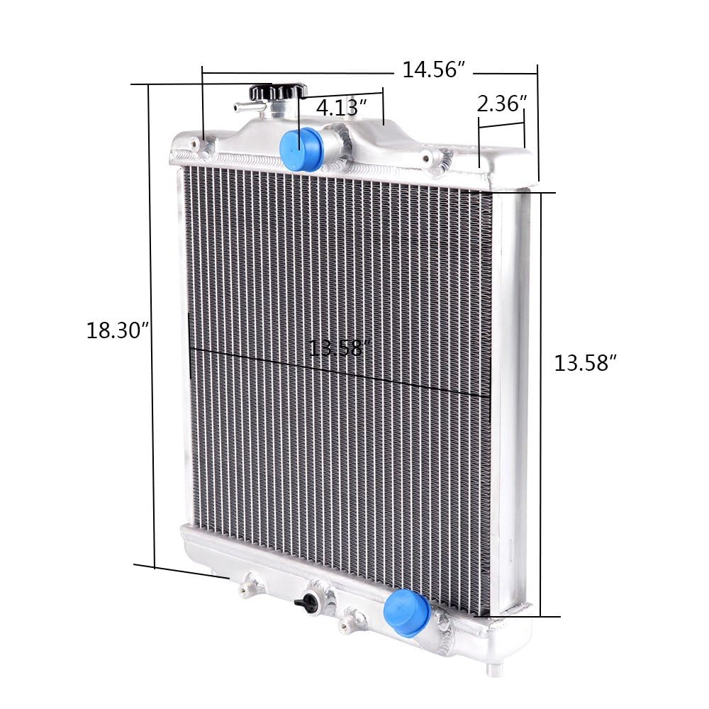 PIT66 2 Row 42MM Performance Aluminum Radiator Fit Honda Civic 1992-2000