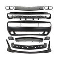 PIT66 Front Bumper Cover&Grille&Lip Set Fit Challenger Hellcat 2015-2023
