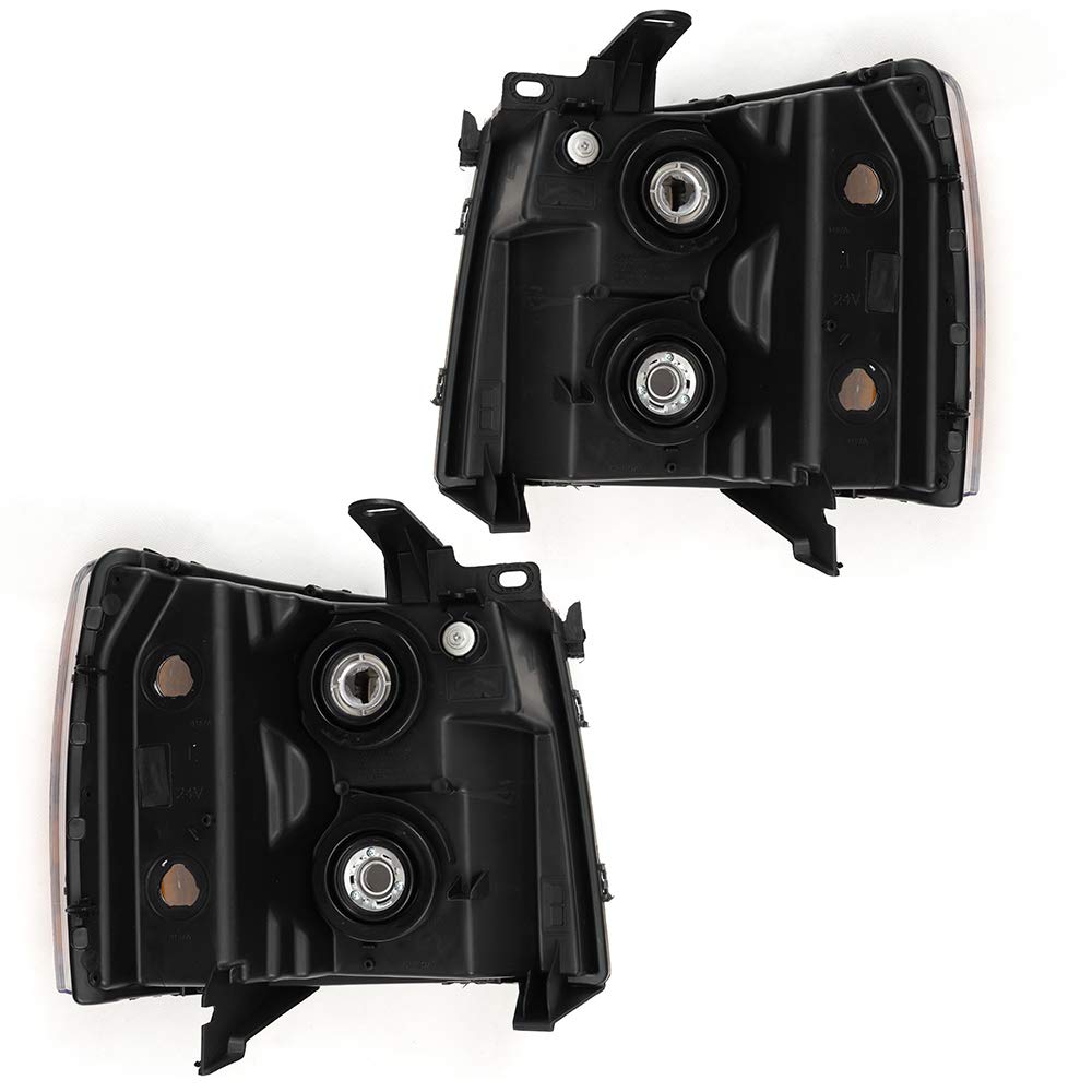 PIT66 Headlights & Fog Lights Fit 2007-2014 Chevy Silverado 1500/2500/3500
