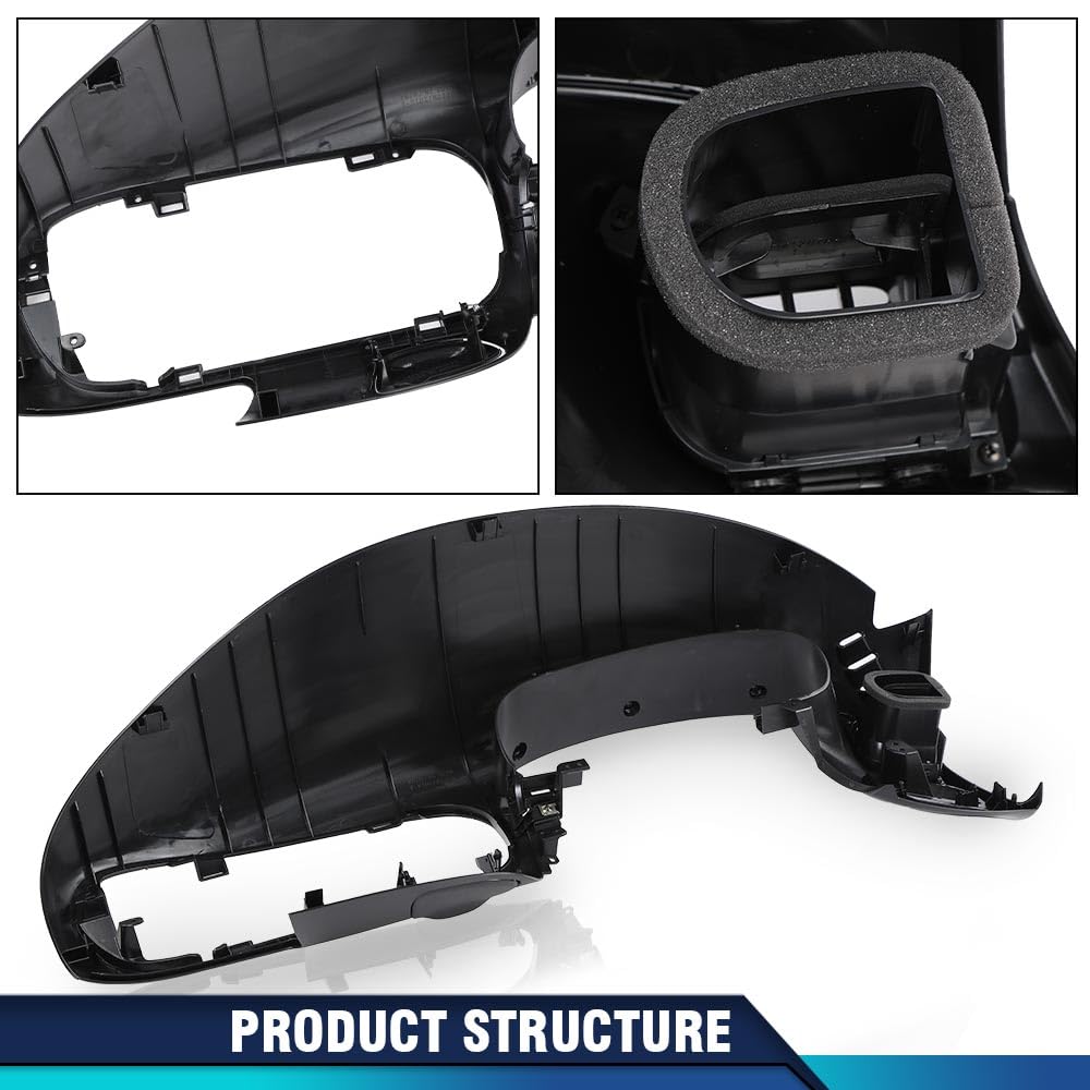 PIT66 Black Dash Pad Bezel Fit Ford F150 1997-2003/Expedition 1997-2003