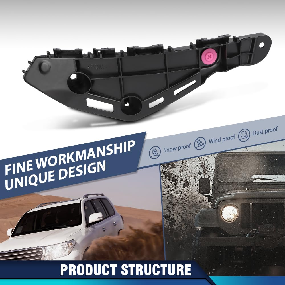 PIT66 Front Bumper Retainer Bracket Driver & Passenger Side, LX1033117,