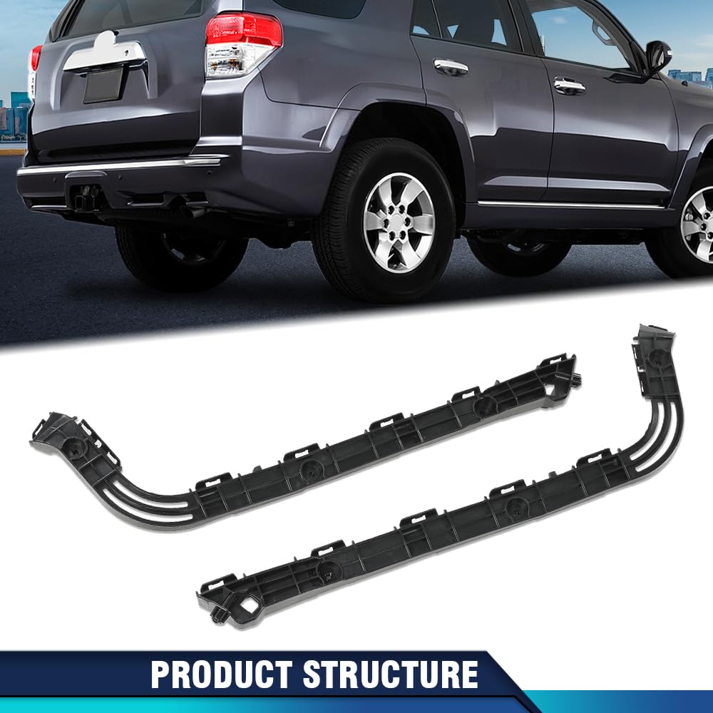 PIT66 Rear Bumper Support Retainer Bracket, Driver Side Black 5215635050,