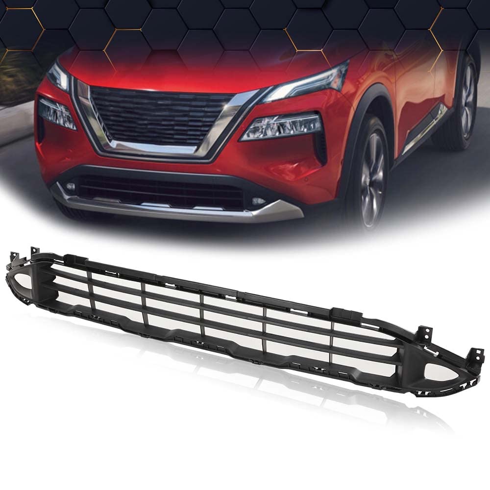 PIT66 Front Lower Bumper Grill Grille Fit 2021 2022 Nissan Rogue