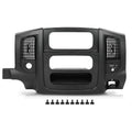 PIT66 Dash Radio Bezel Trim Fit Dodge Ram 1500 2500 3500 2002-2005, Black
