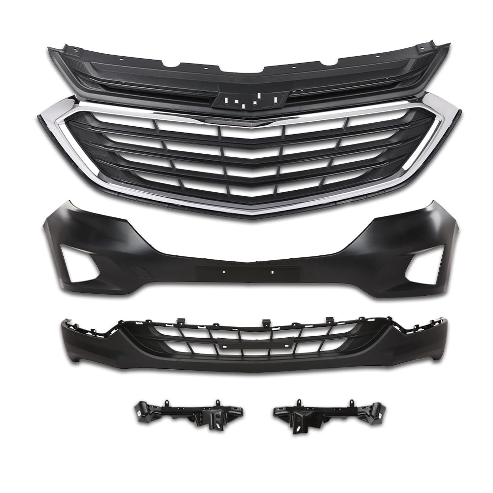PIT66 Front Bumper Upper Lower Grille Kit Fit Chevy Equinox 2018-202