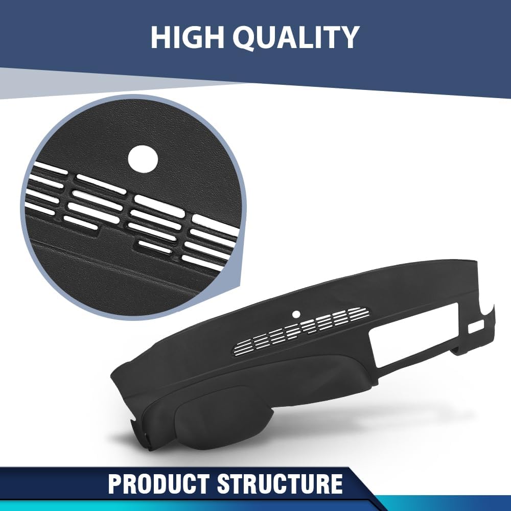 PIT66 TPE Dash Bezel Cover Set Fit Chevy Silverado GMC Sierra 2007-2013