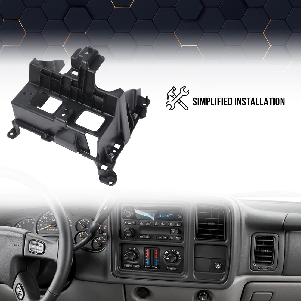 PIT66 Dash Panel Double DIN Cage Bracket Fit Silverado Sierra 2003-2006