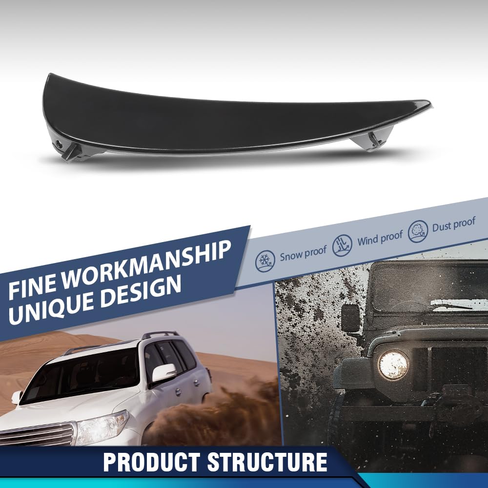PIT66 Front Left Bumper Trim Molding 1 Pc, MB1046183 Black