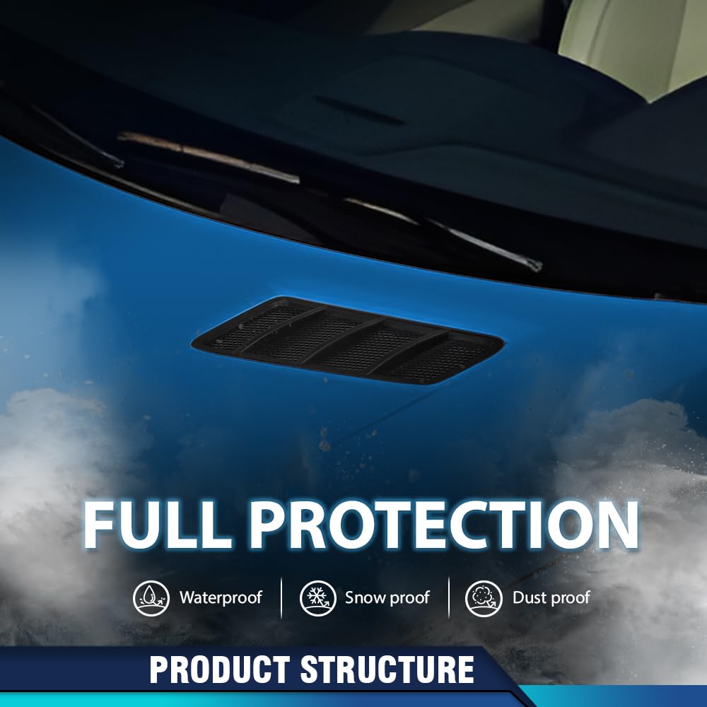 PIT66 Front Hood Air Vent Grille Cover Left Driver Side Compatible with Benz W166 GL GL350 GL450 GL550 GL63 AMG ML ML350 ML550 ML63 AMG 2012-2015 1668800105 Black PP
