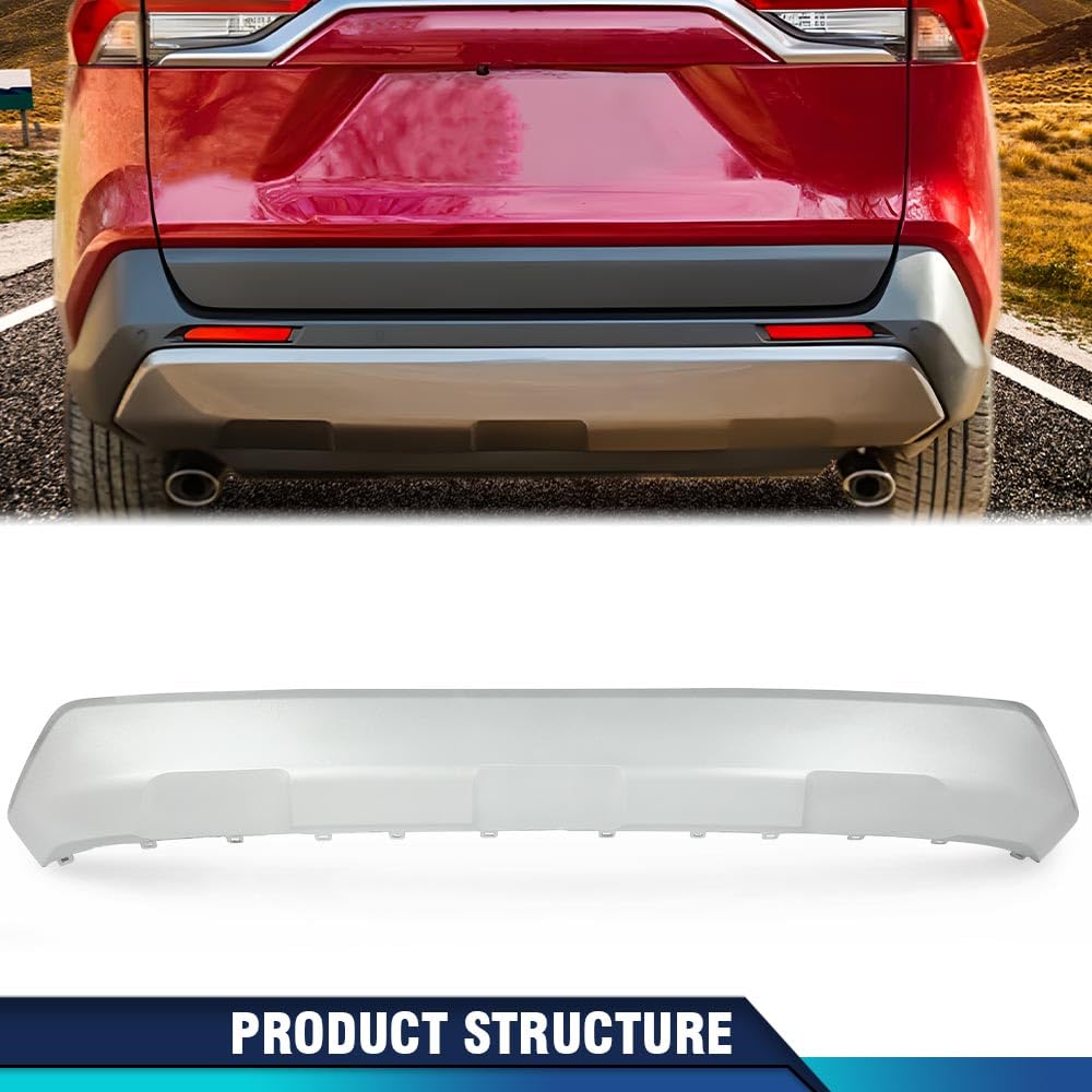 PIT66 Rear Bumper Lower Valance Panel Cover, TO1195120 Silver