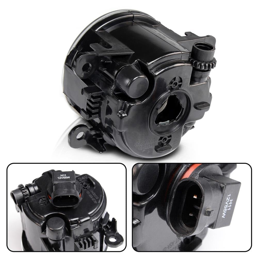 PIT66 Front Bumper Fog Light Compatible with Acura Honda Ford/Nissan Driver & Passenger Sides Fog Lamps 4F9Z15200AA