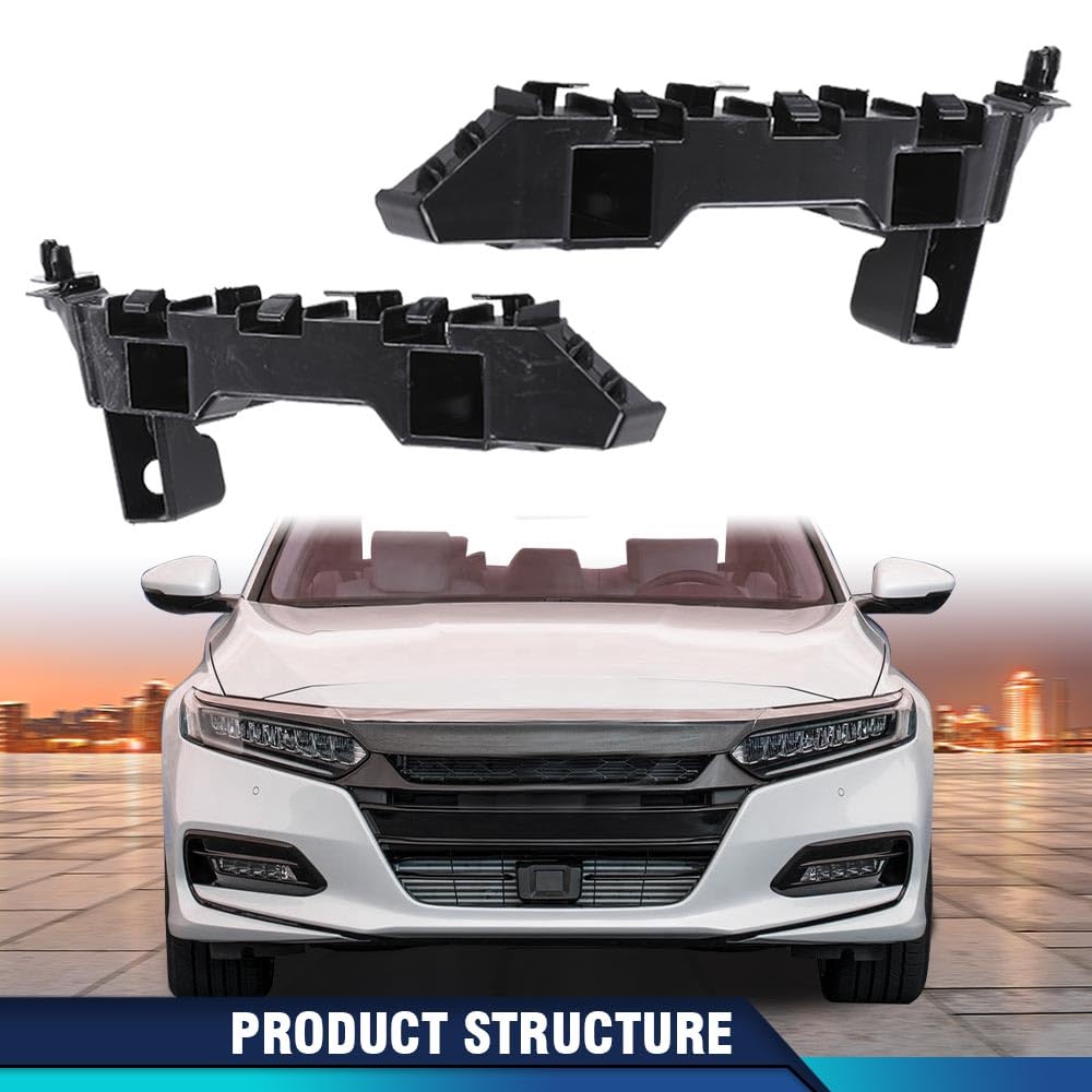 PIT66 2pcs Painted Front Bumper Retainer Support Bracket