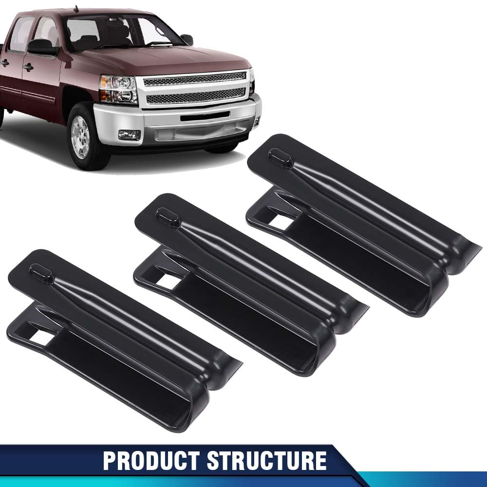 PIT66 Crew Rear Seat Bumper Cushion Bracket Repair Compatible with Chevy GMC Silverado Sierra 1500 2008-2013 (*2007 New Body Style Only) / 2500 3500 2008-2014 Crew Cab Models Only