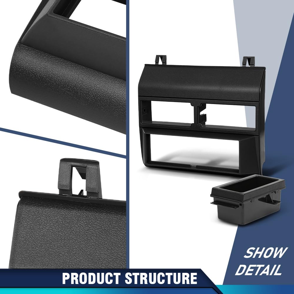 PIT66 Dash Pad Cover Fit Chevy GMC Trucks 1988-1994, Black