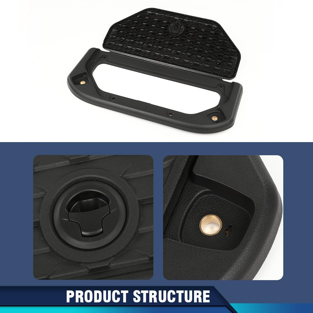 PIT66 Storage Bin Lid Cover Compatible with Ram 1500 DT 2019-2024 5YM17TX7AE Black
