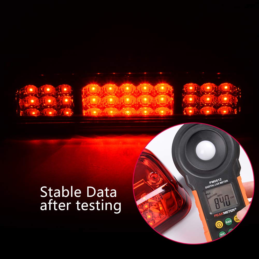 PIT66 LED 3rd Brake Light Compatible with 07-10 Ford Explorer Sport Trac/Fit Ford F150 Lobo 04-08/Fit Lincoln Mark LT 06-08 Third Brake Cargo Lamps Clear Housing Red Lens