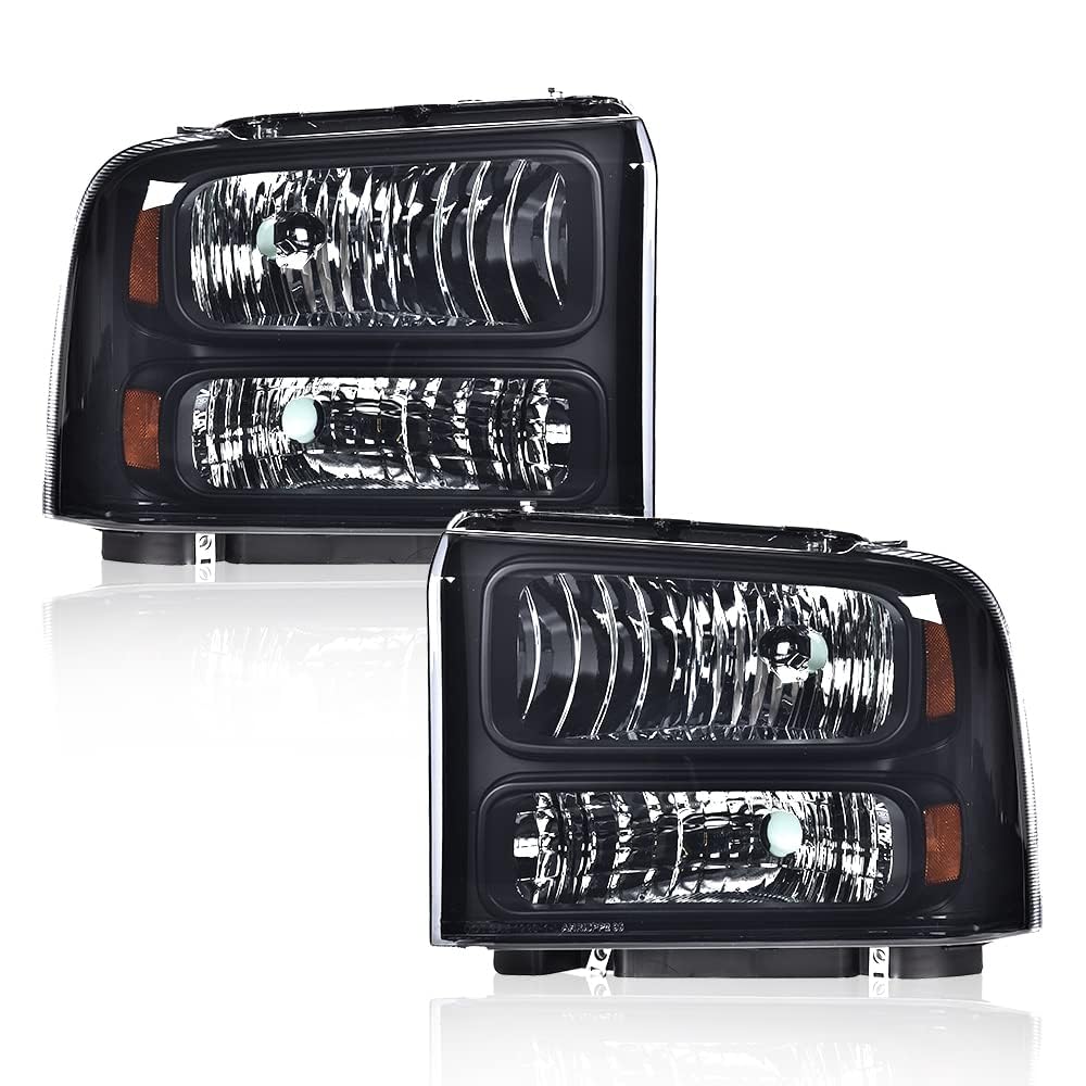 PIT66 Headlight Assembly Fit 1999-2004 Ford F250 F350 F450 F550 Super Duty